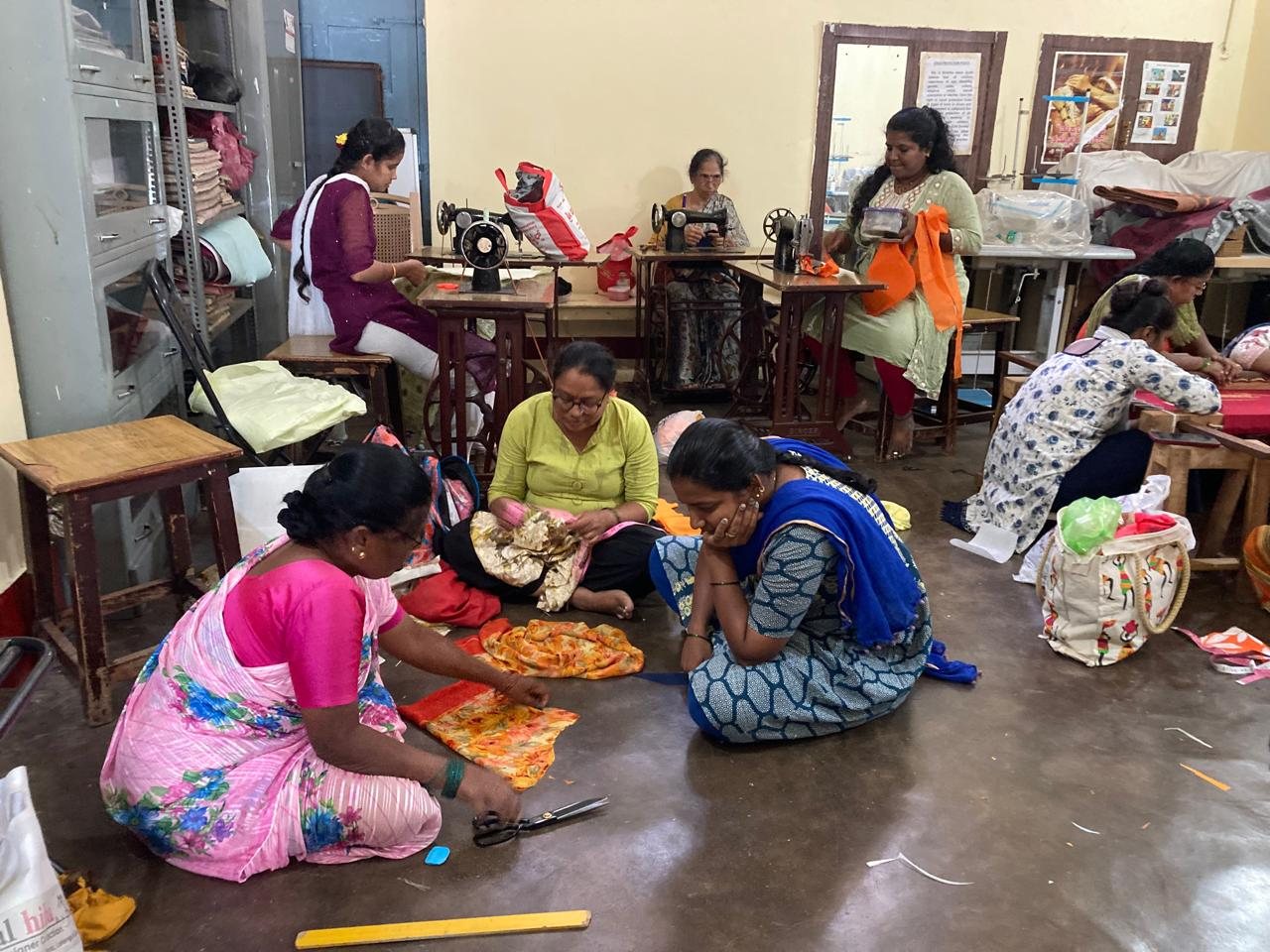 Women in tailoring training workshop